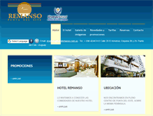 Tablet Screenshot of hotelremanso.com.uy